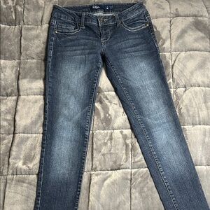 Low-rise Dark Blue Skinny Jeans